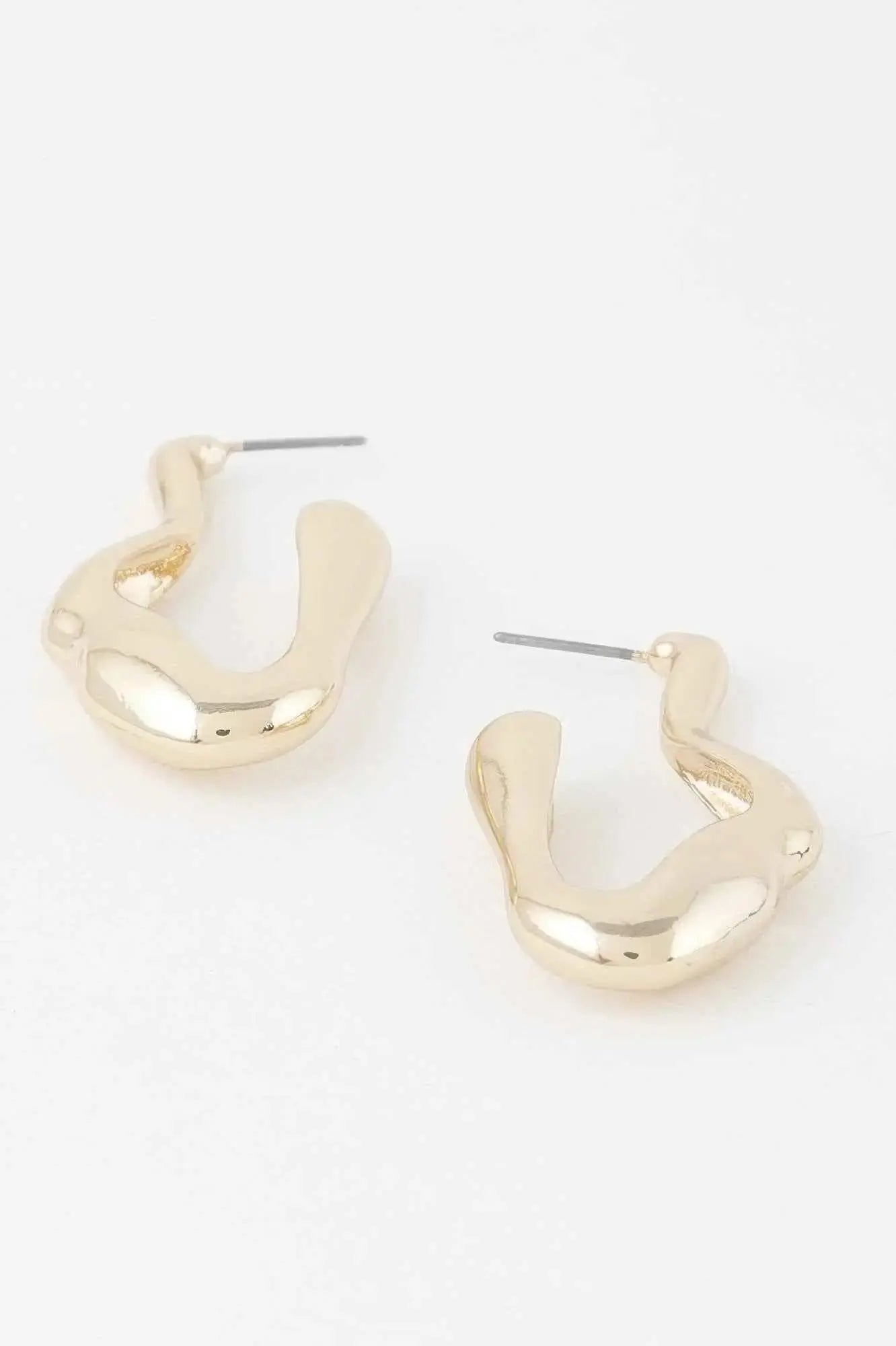Molten Hoop Earrings - Mr Lou’s Place