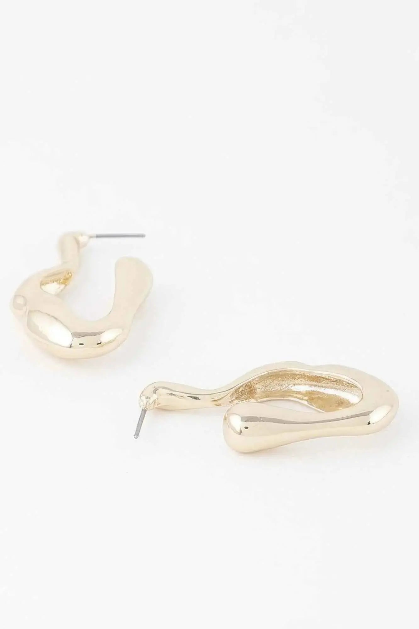Molten Hoop Earrings - Mr Lou’s Place