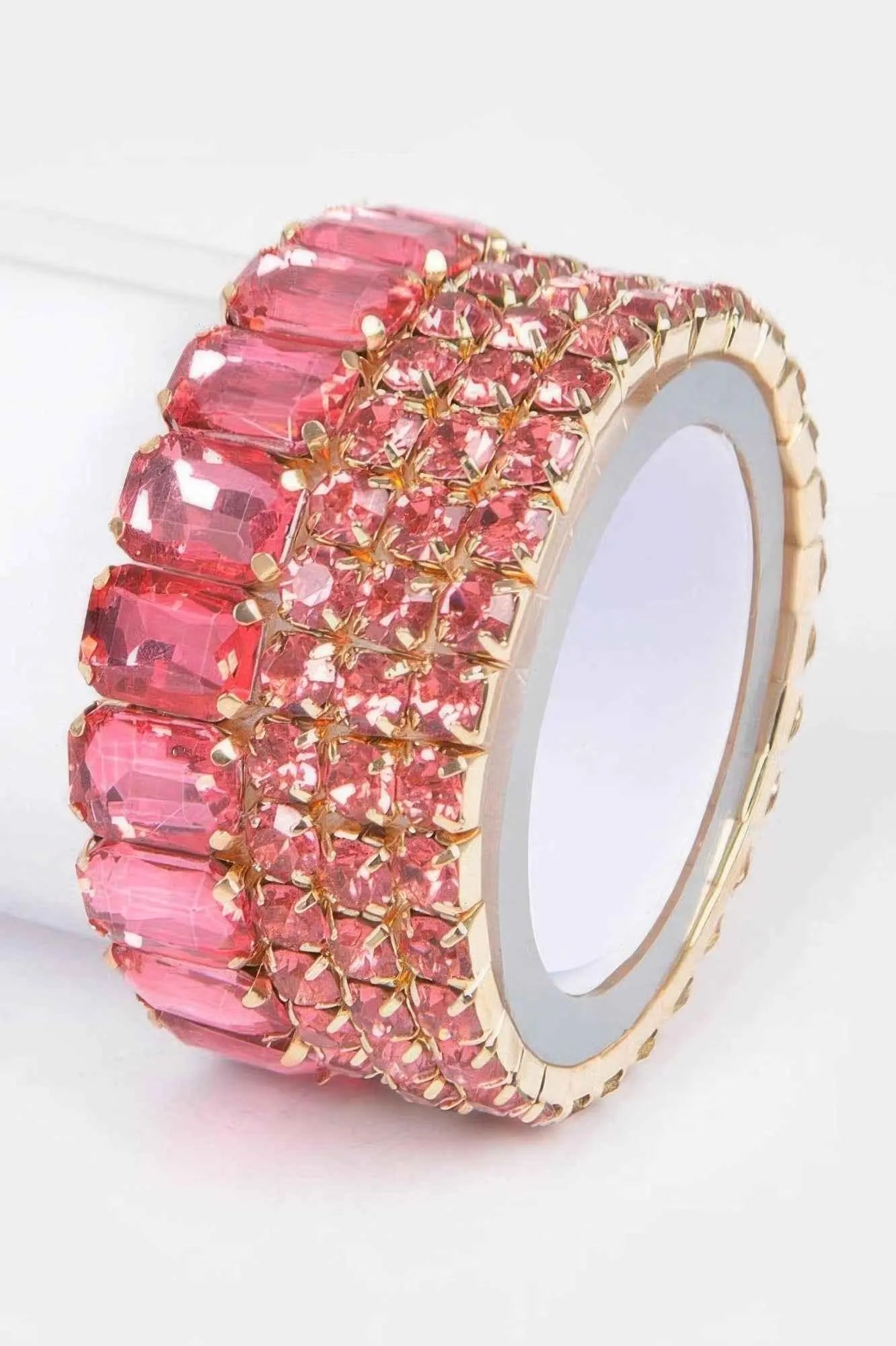 Multi Acrylic Stone Stretch Bracelet - Mr Lou’s Place