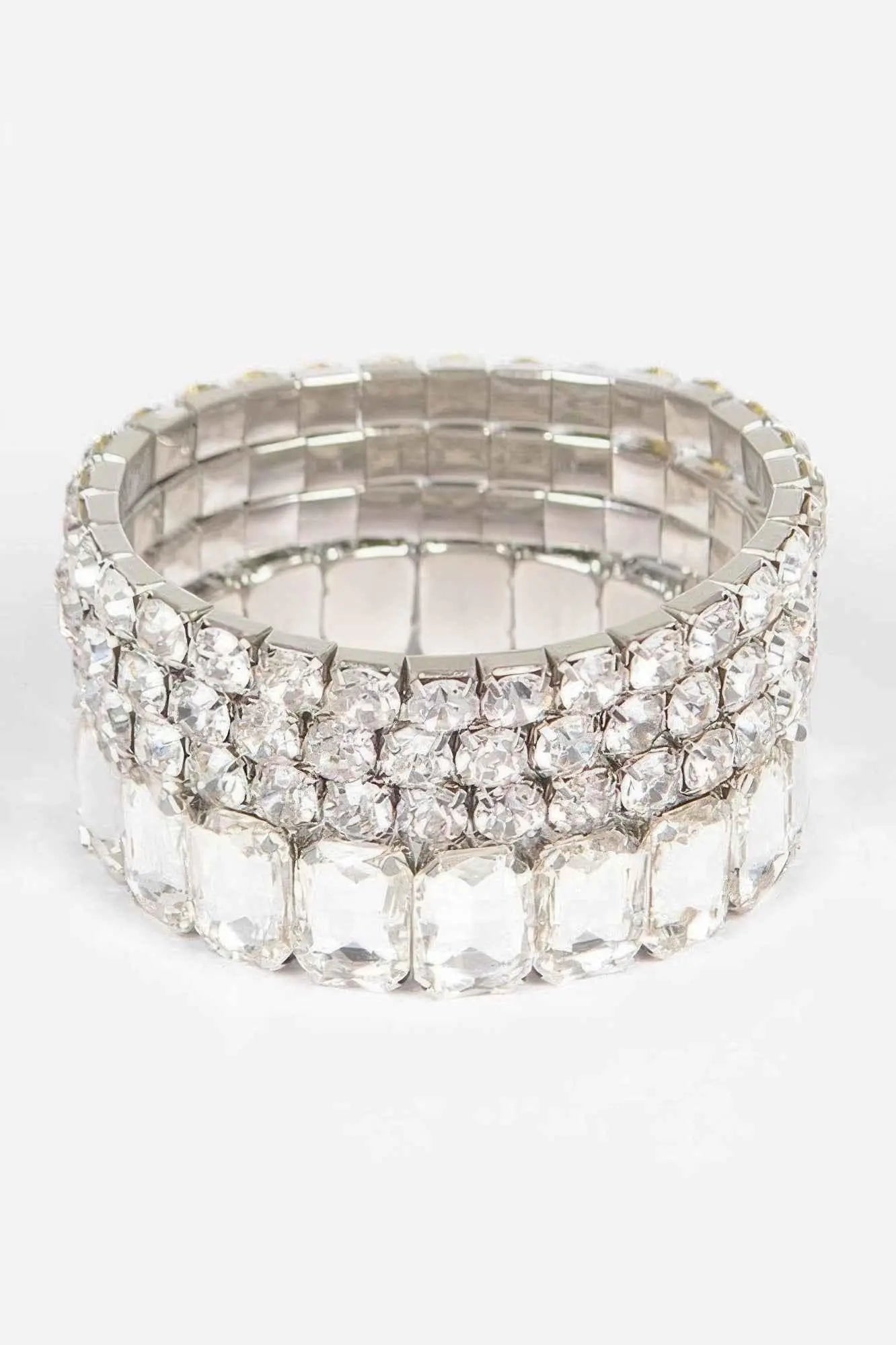 Multi Acrylic Stone Stretch Bracelet - Mr Lou’s Place