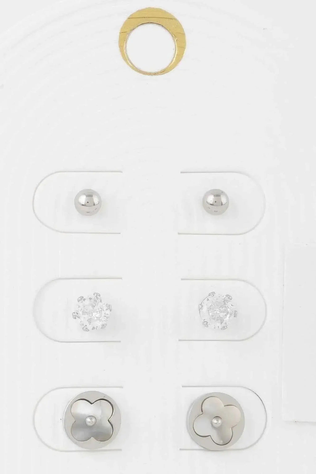 Multi Jewel Stud Earrings Set - Mr Lou’s Place