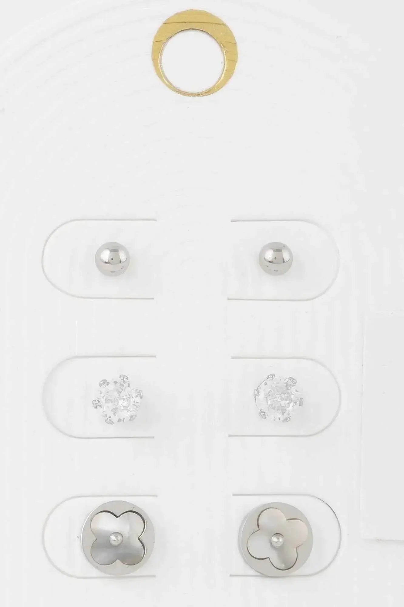 Multi Jewel Stud Earrings Set - Mr Lou’s Place