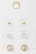 Multi Jewel Stud Earrings Set - Mr Lou’s Place