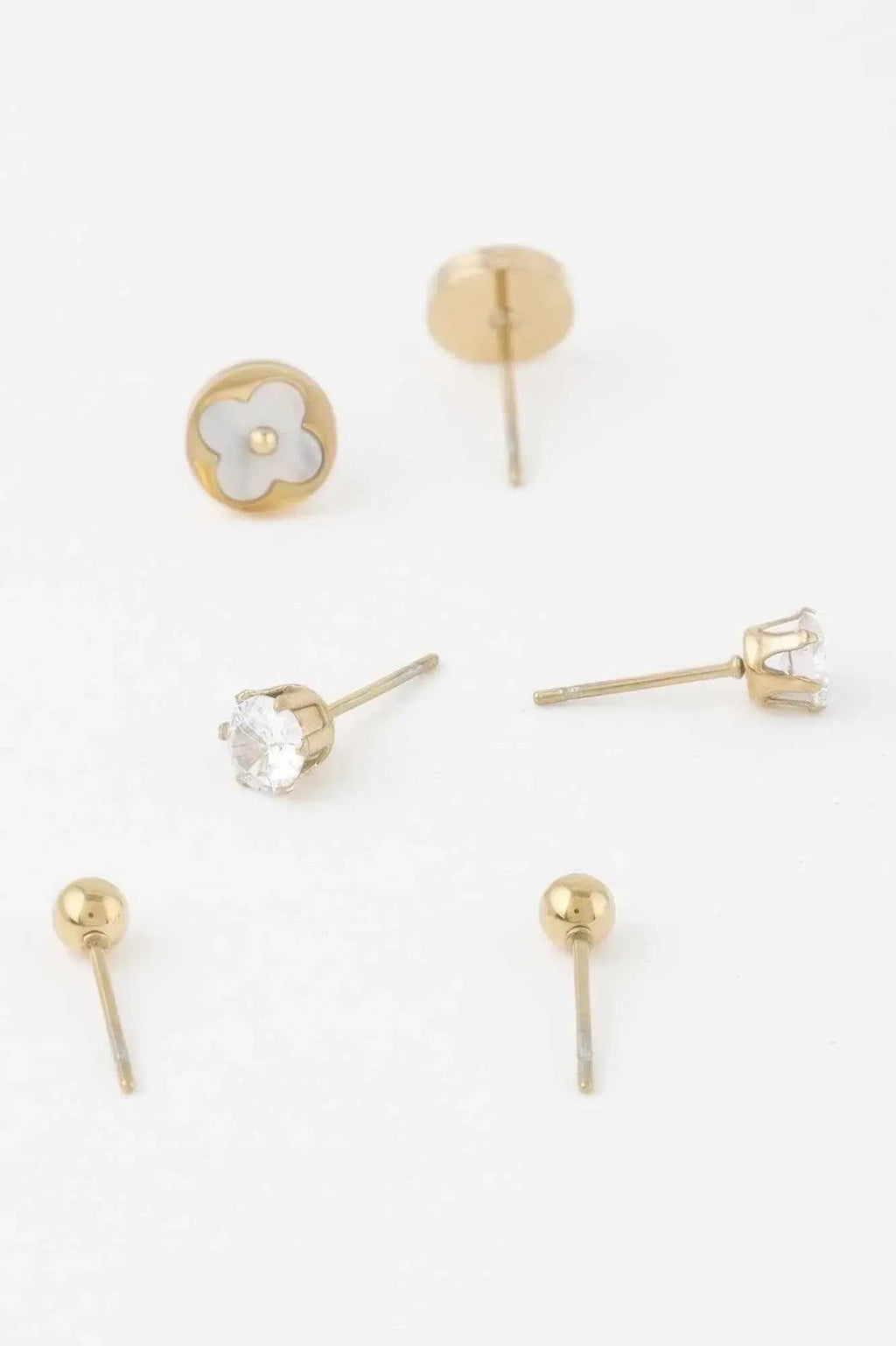Multi Jewel Stud Earrings Set - Mr Lou’s Place