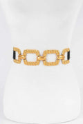Multi Metal Buckle Elastic Belt - Mr Lou’s Place