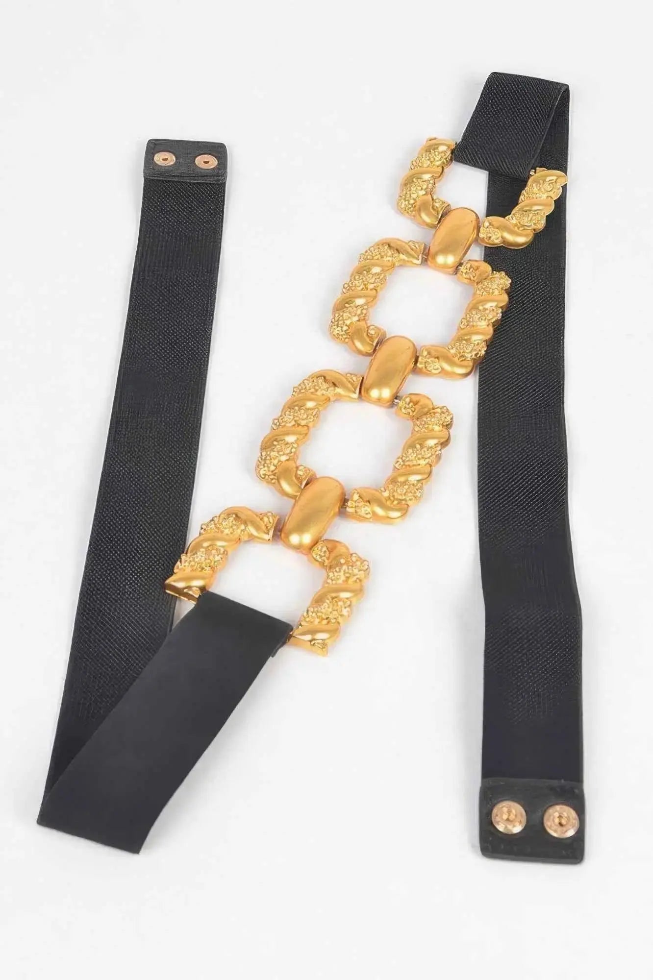 Multi Metal Buckle Elastic Plus Size Belt - Mr Lou’s Place