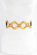 Multi Metal Buckle Elastic Plus Size Belt - Mr Lou’s Place