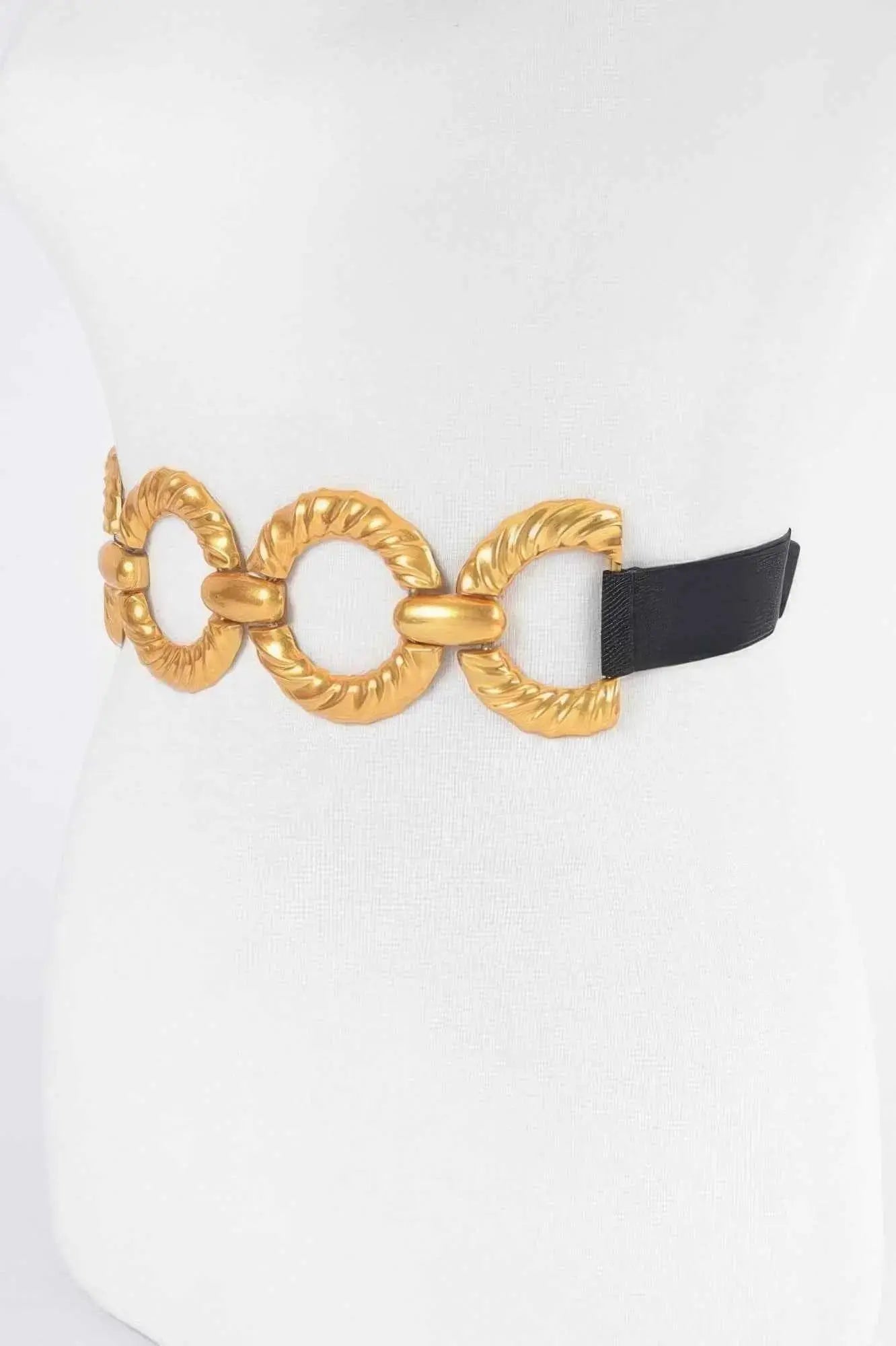 Multi Metal Buckle Elastic Plus Size Belt - Mr Lou’s Place