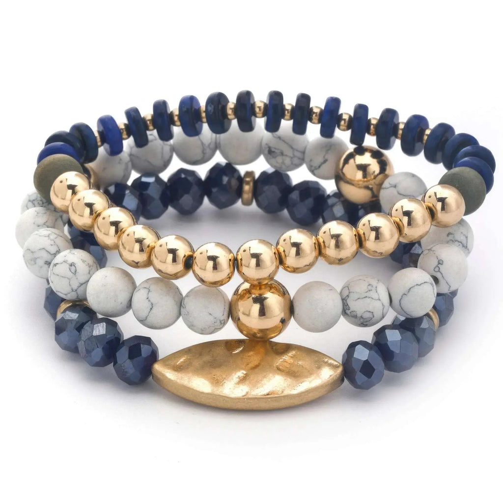 Multi Mix Bead Stretch Bracelet Set - Mr Lou’s Place