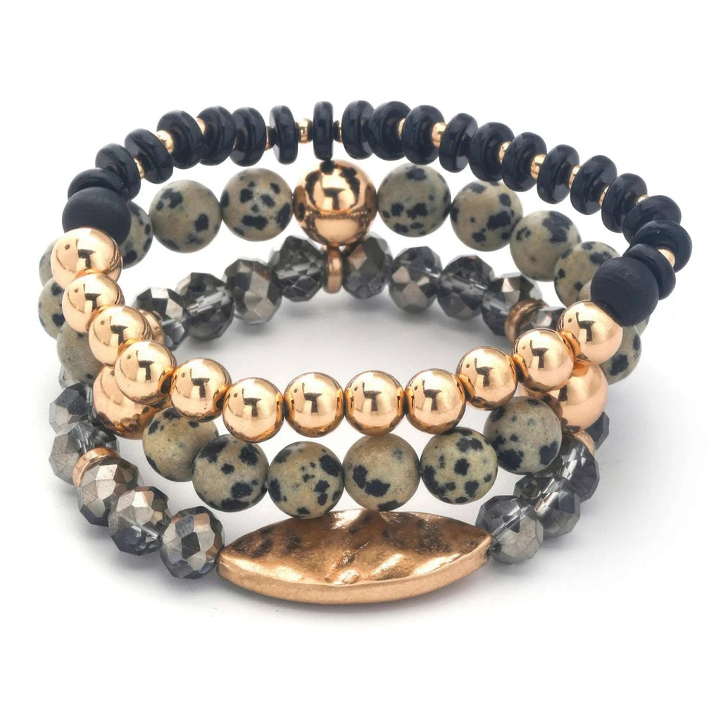 Multi Mix Bead Stretch Bracelet Set - Mr Lou’s Place
