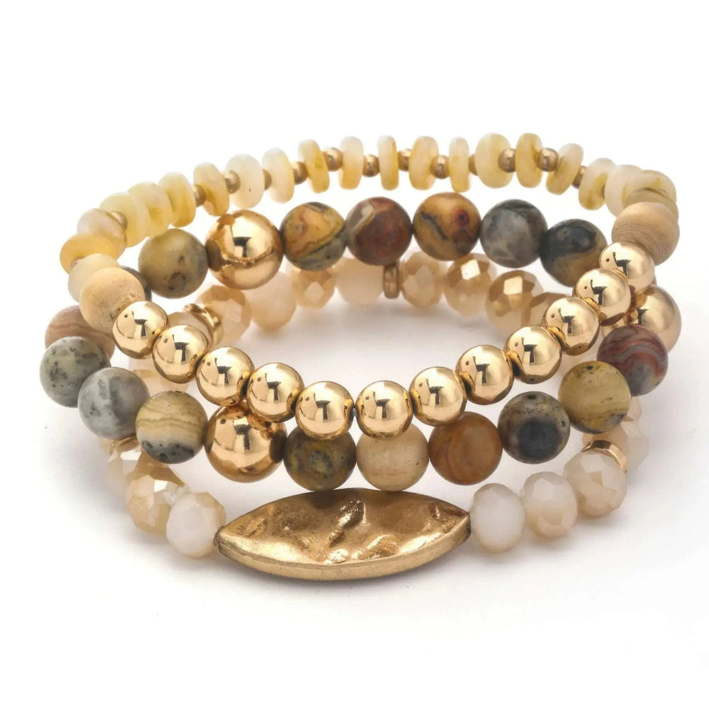 Multi Mix Bead Stretch Bracelet Set - Mr Lou’s Place