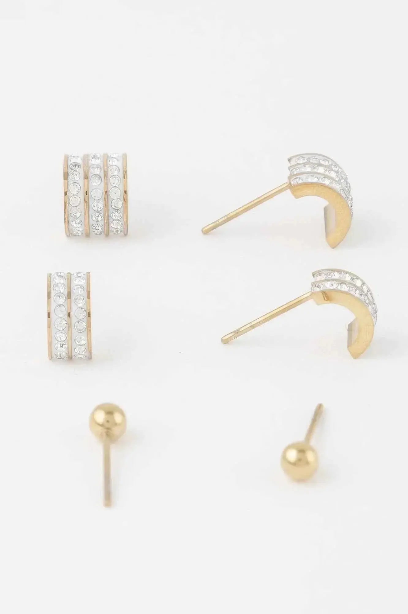 Multi Rhinestone Earrings Set - Mr Lou’s Place