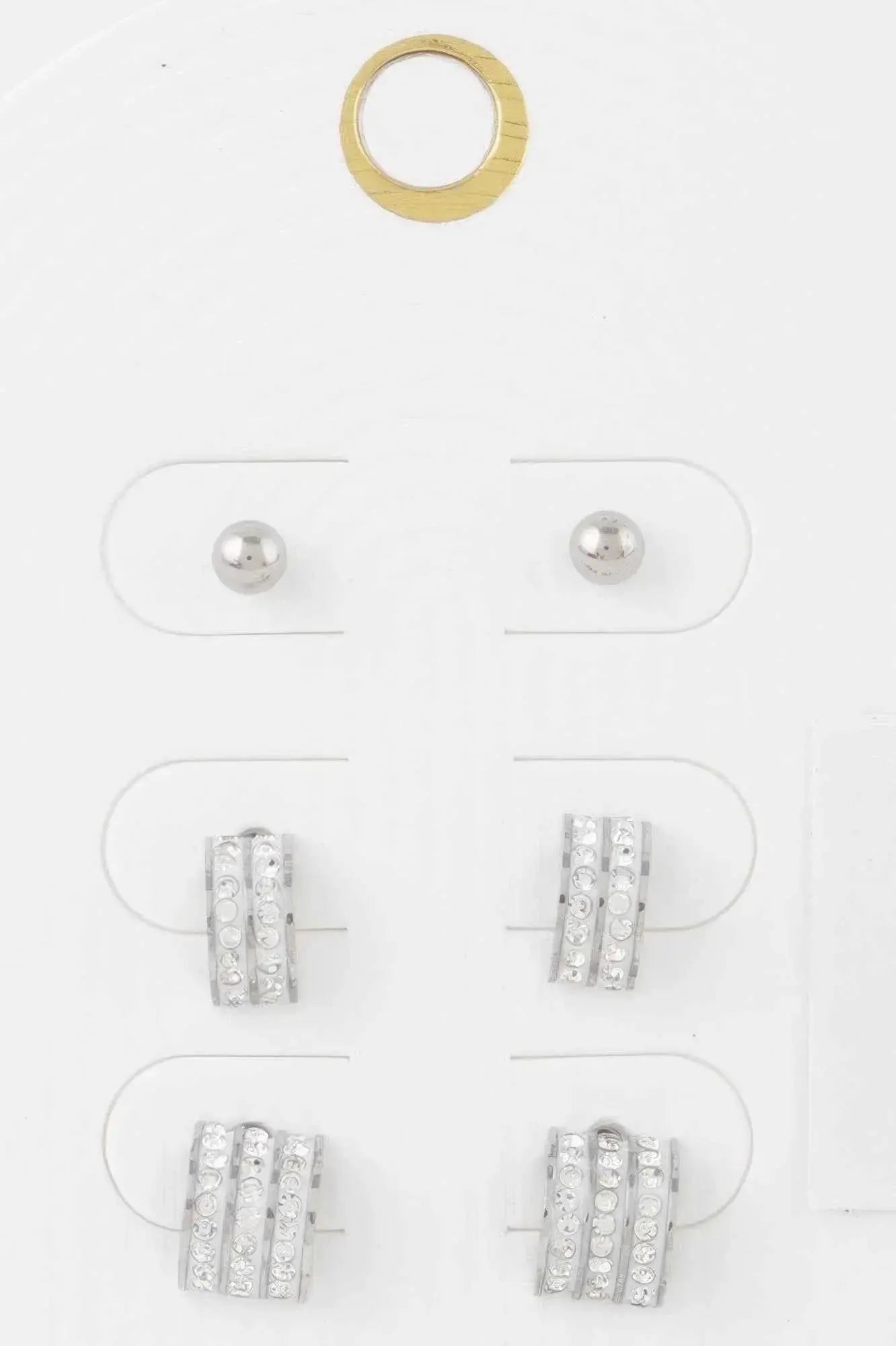 Multi Rhinestone Earrings Set - Mr Lou’s Place