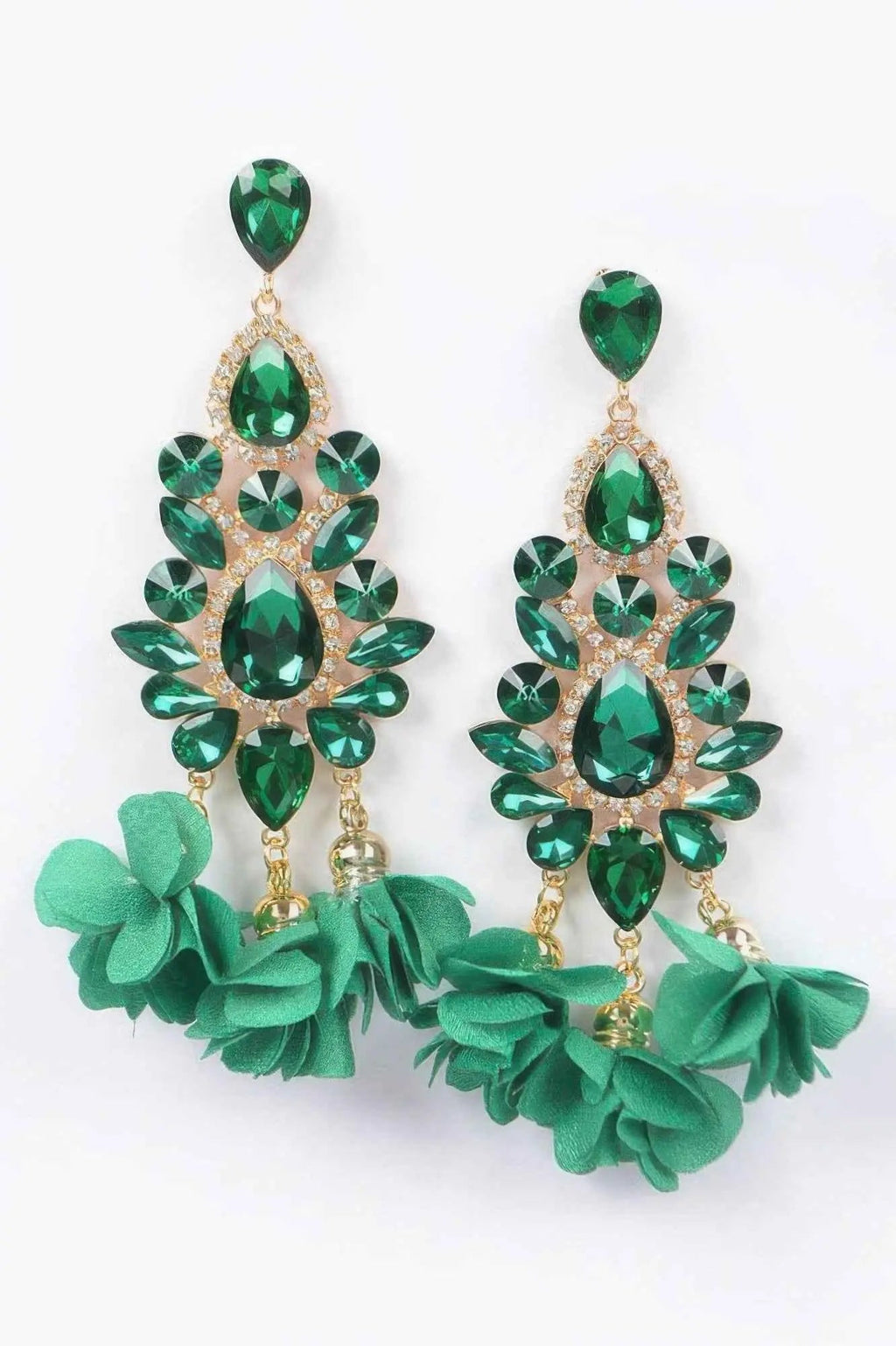 Multi Rhinestone Flower Party Earring - Mr Lou’s Place