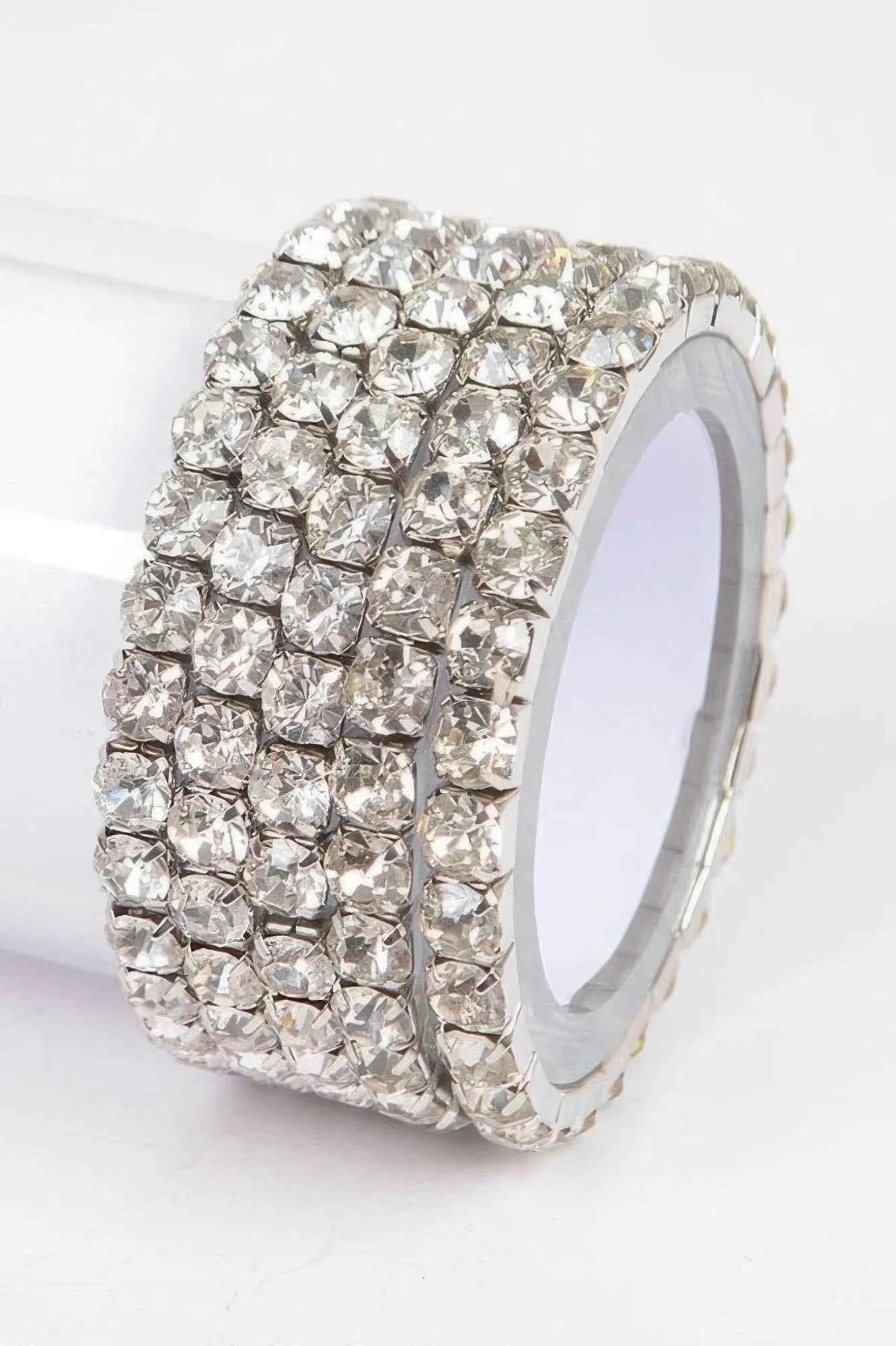 Multi Rhinestone Stretch Bracelet - Mr Lou’s Place