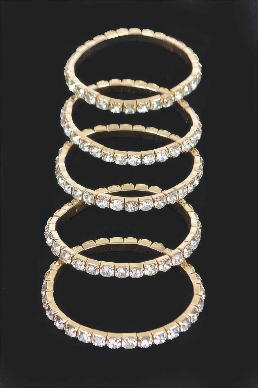 Multi Rhinestone Stretch Bracelet - Mr Lou’s Place