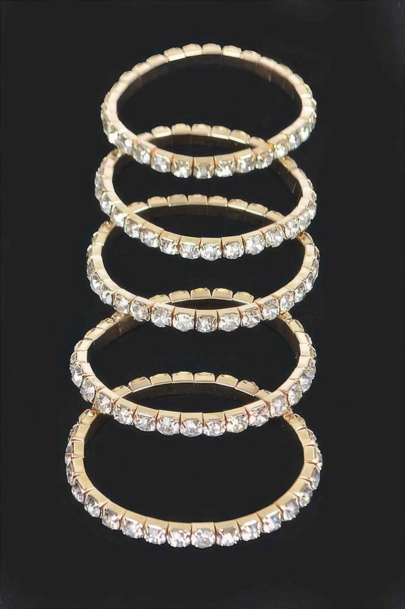 Multi Rhinestone Stretch Bracelet - Mr Lou’s Place