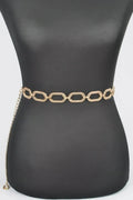 Oval Metal Plus Size Chain Belt - Mr Lou’s Place