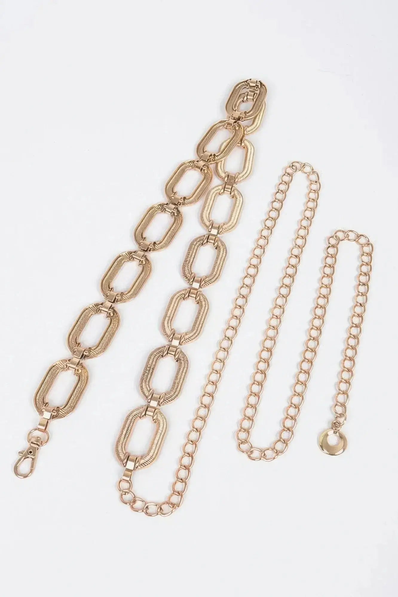 Oval Metal Plus Size Chain Belt - Mr Lou’s Place