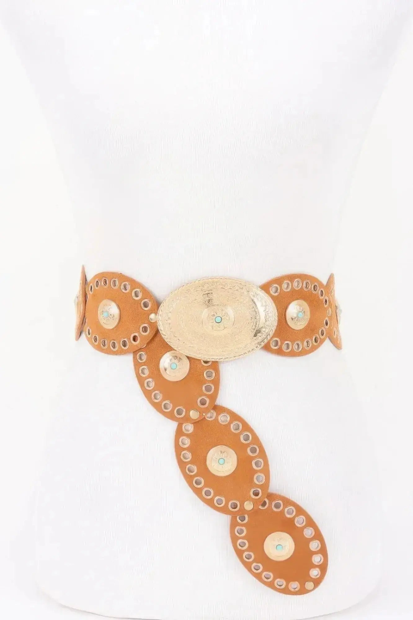 Oval Studded Statement Belt - Mr Lou’s Place
