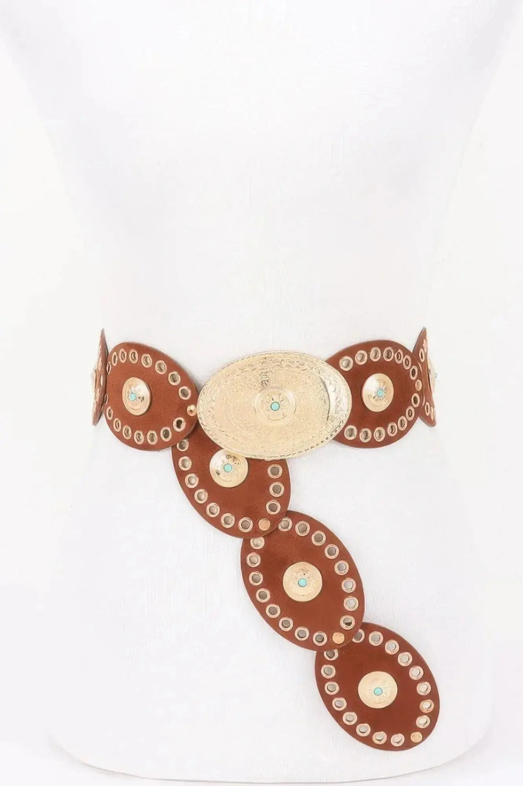 Oval Studded Statement Belt - Mr Lou’s Place