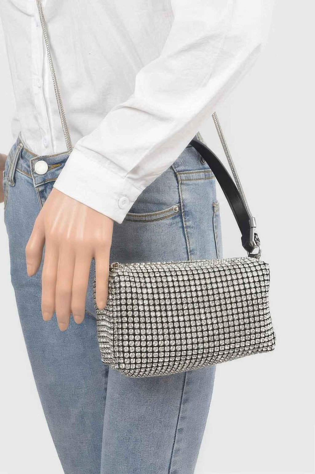 Oversized Rhinestone Clutch - Mr Lou’s Place
