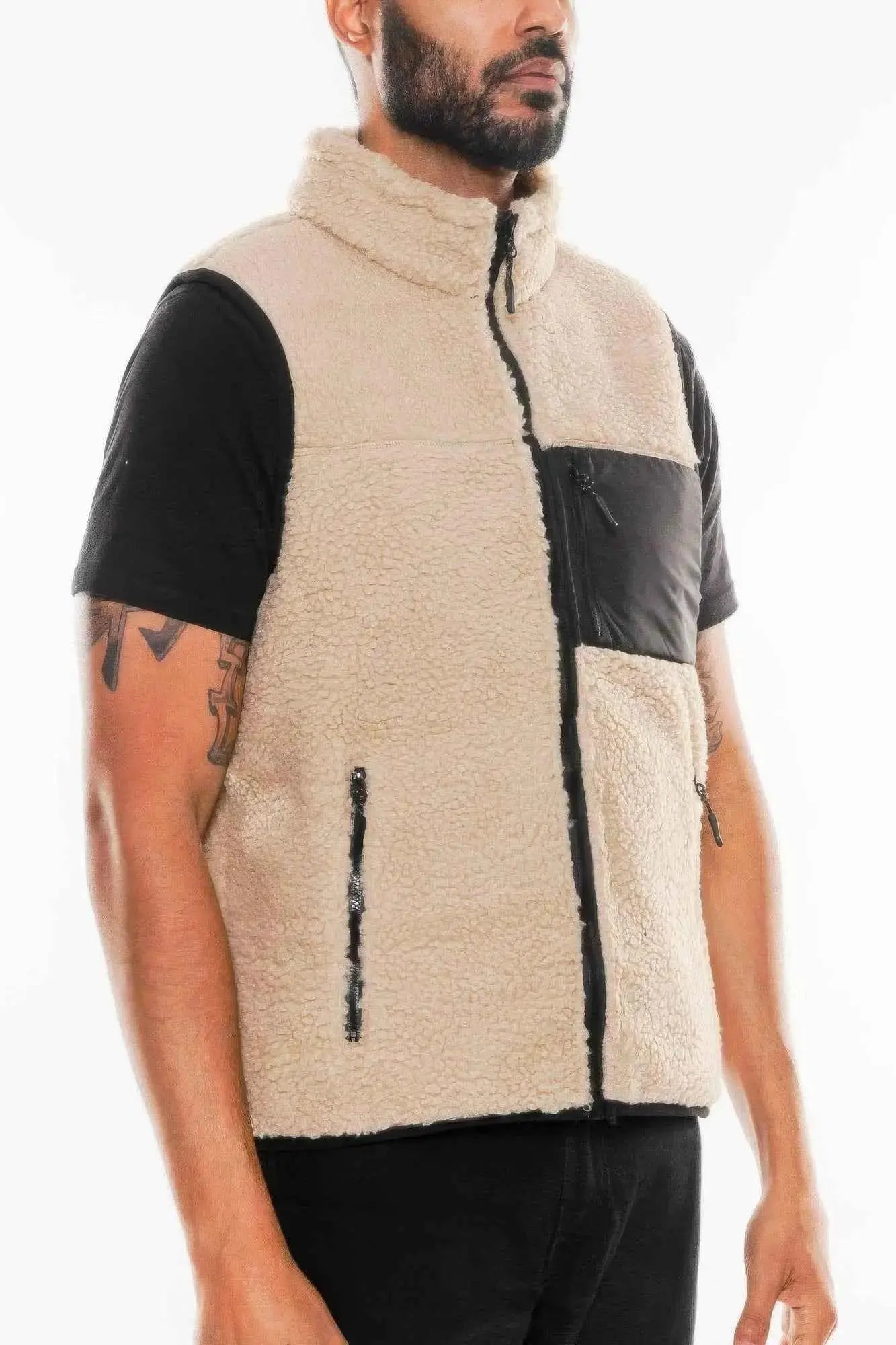 Padded Sherpa Fleece Vest - Mr Lou’s Place