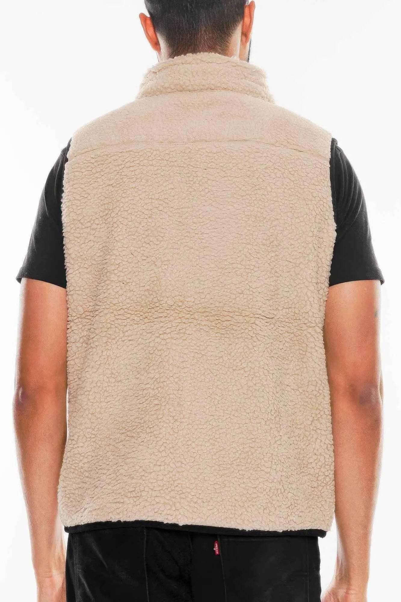 Padded Sherpa Fleece Vest - Mr Lou’s Place