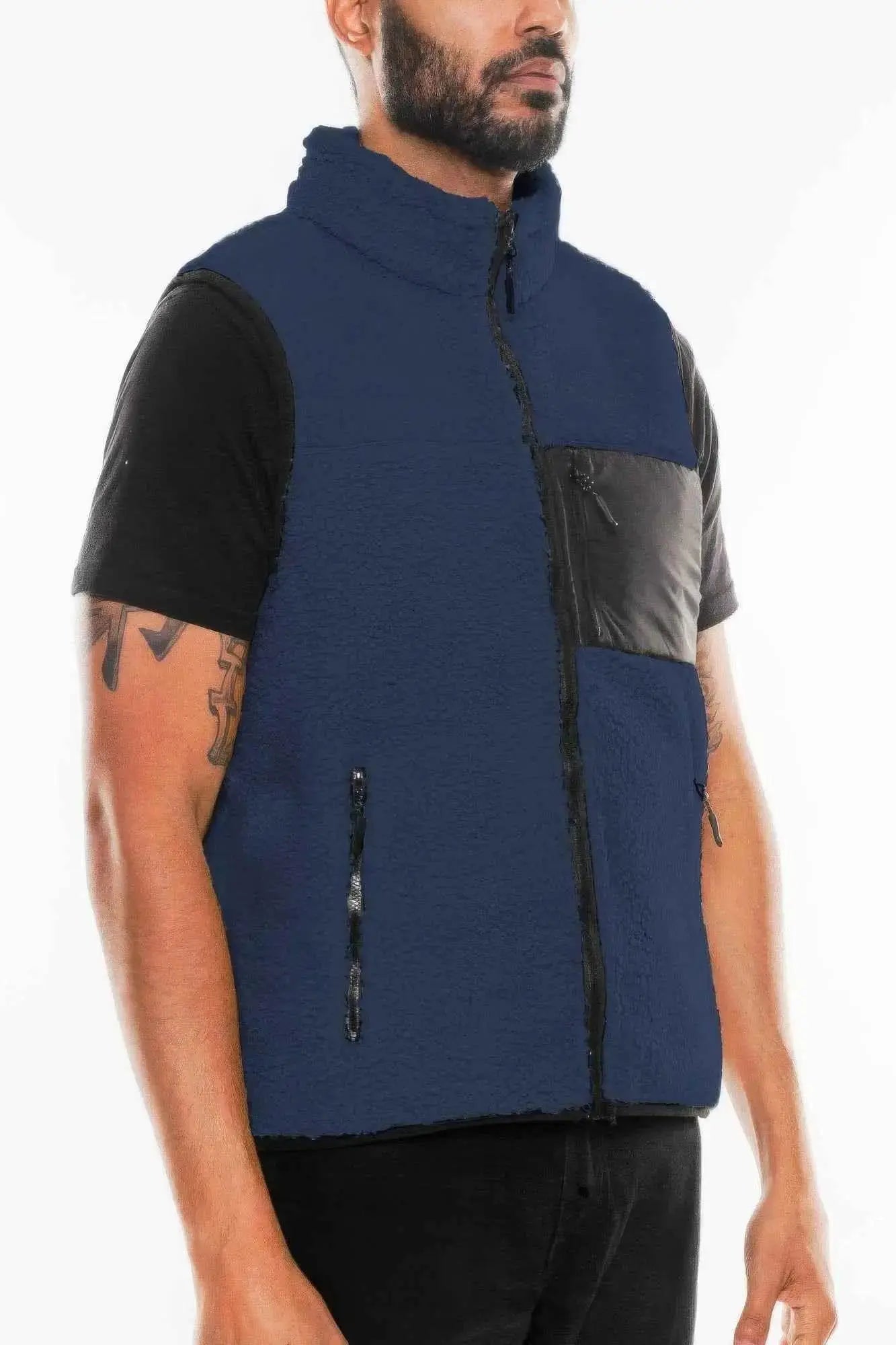 Padded Sherpa Fleece Vest - Mr Lou’s Place