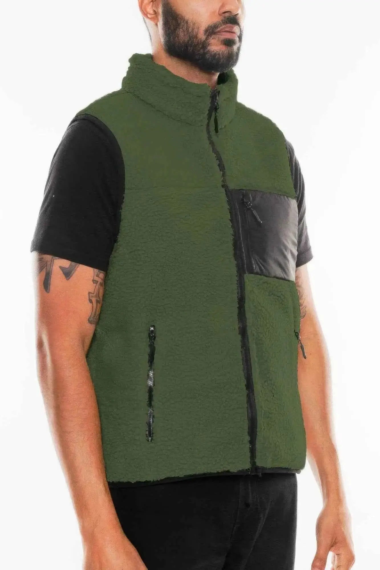 Padded Sherpa Fleece Vest - Mr Lou’s Place