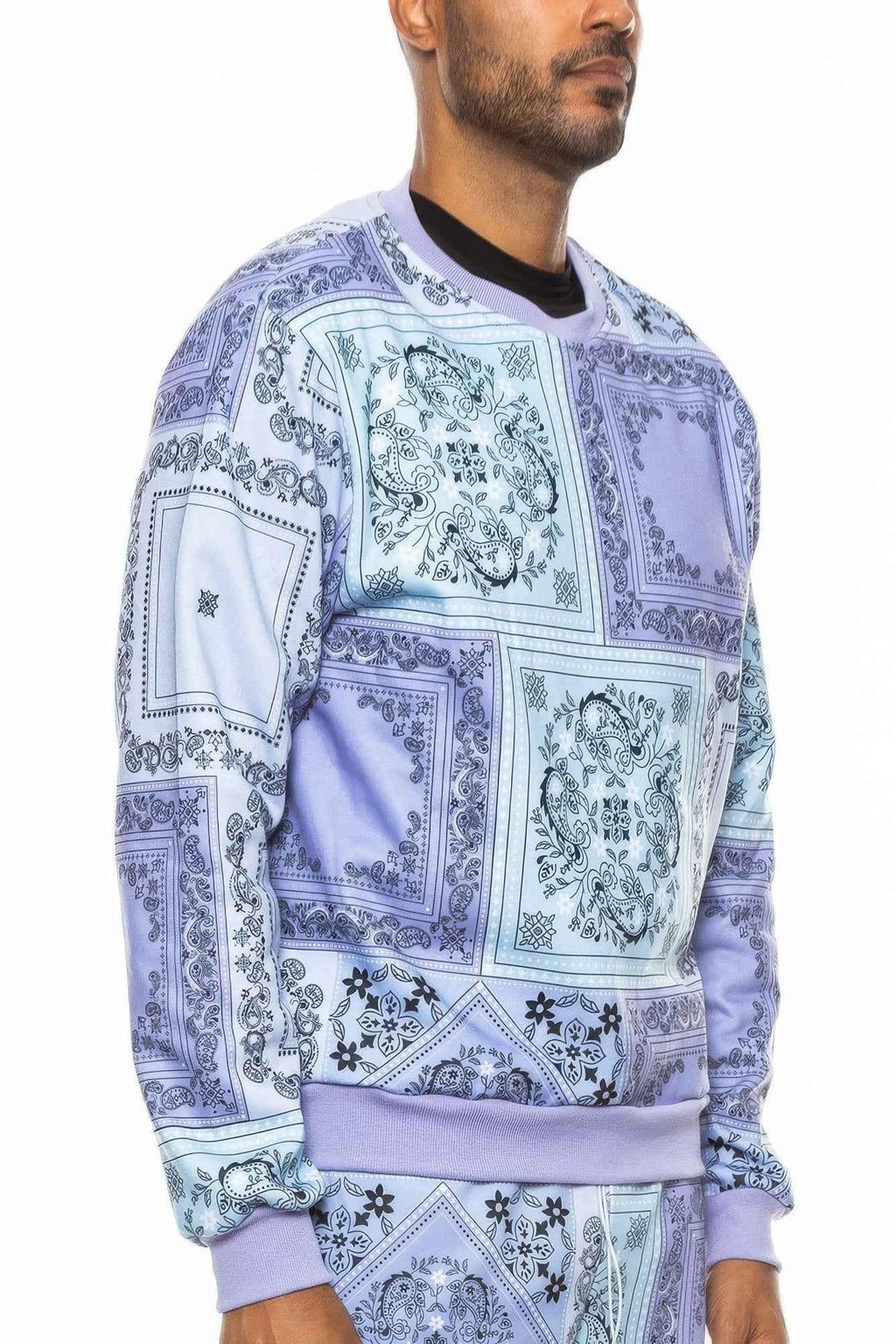 Paisley Bandana Print Crewneck - Mr Lou’s Place