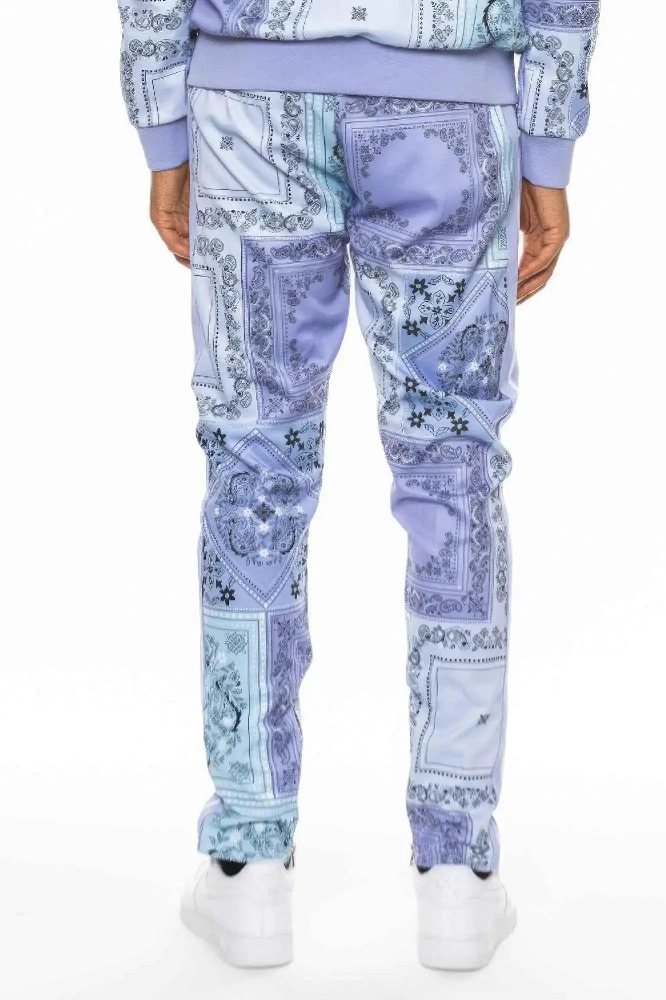 Paisley Bandana Print Track Pants - Mr Lou’s Place