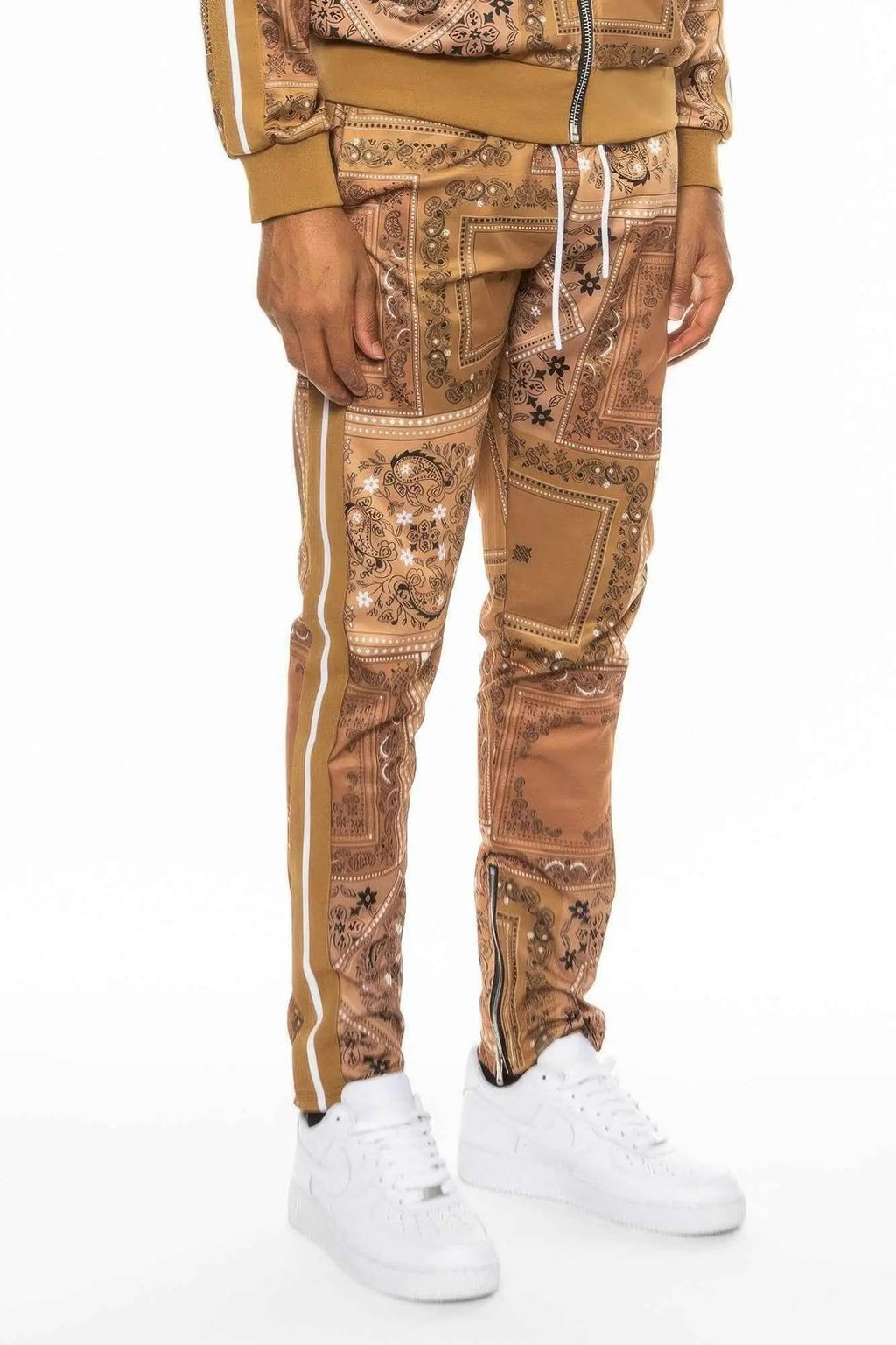 Paisley Bandana Print Track Pants - Mr Lou’s Place