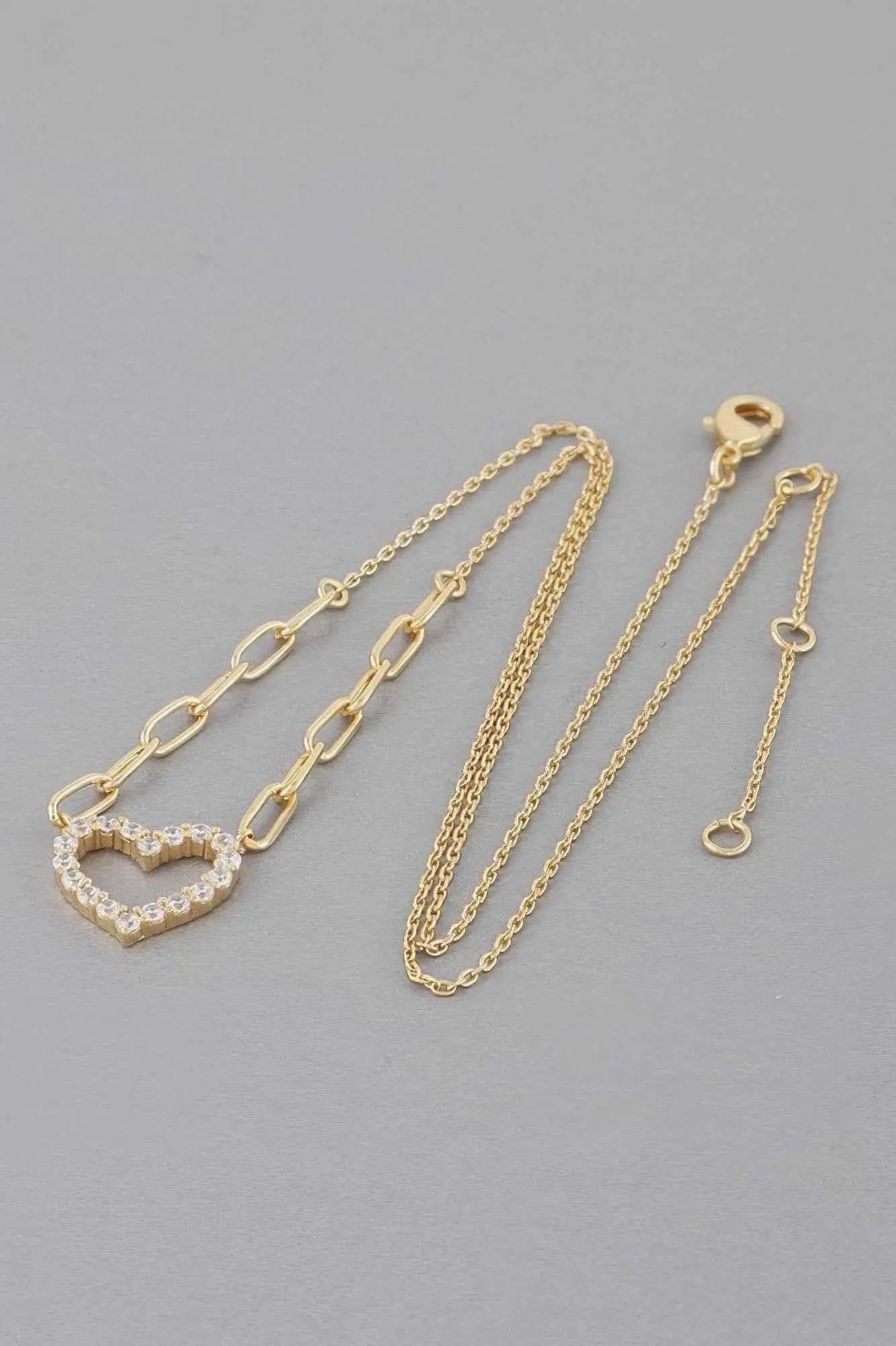 Paper Clip Heart Necklace - Mr Lou’s Place