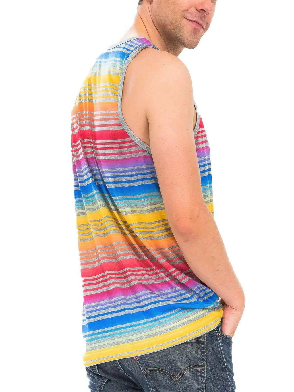 Pastel Striped Tank Top - Mr Lou’s Place