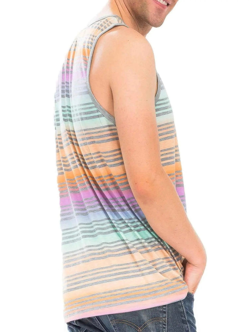 Pastel Striped Tank Top - Mr Lou’s Place