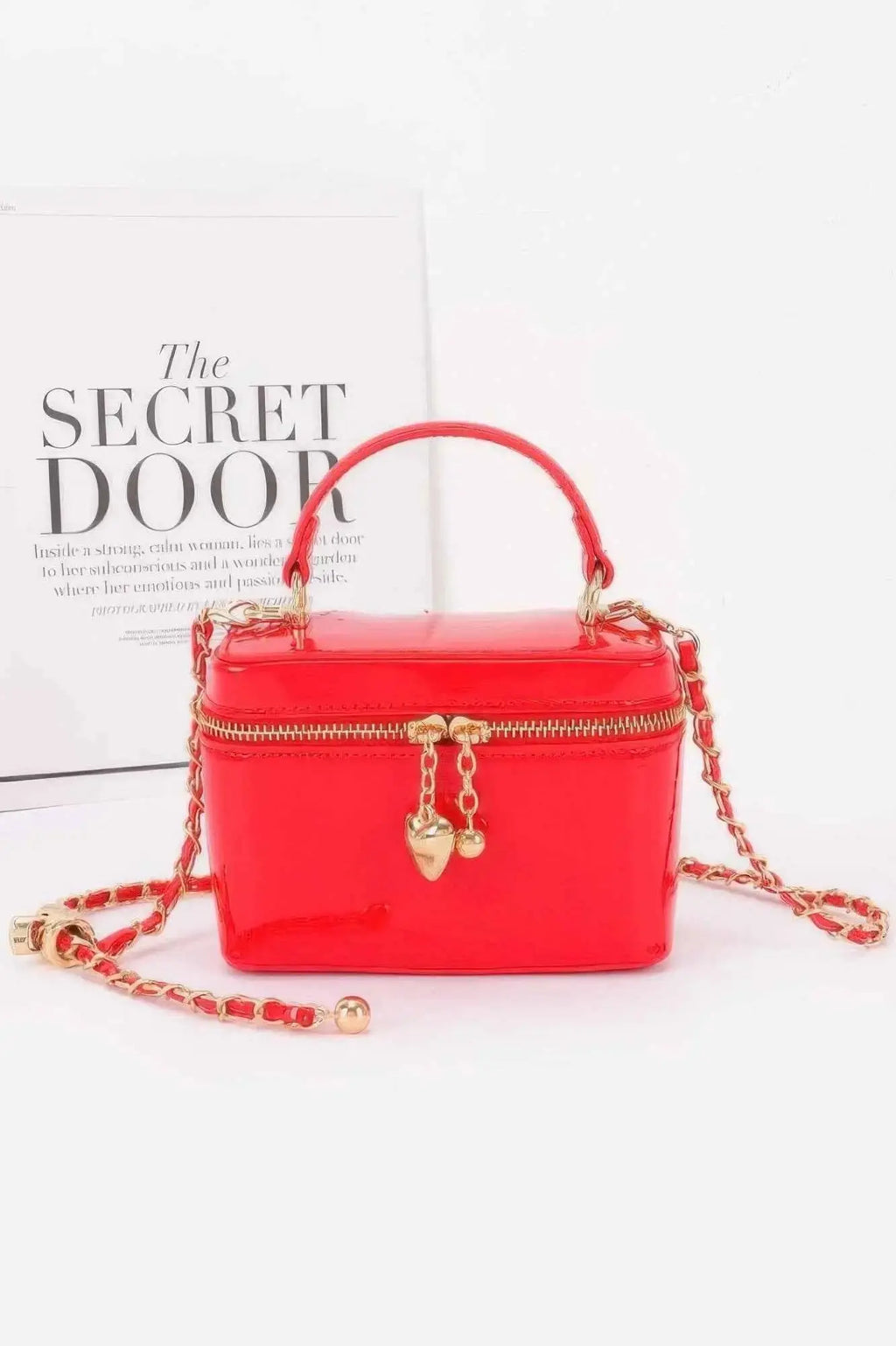 Patent Faux Leather Envelope Clutch - Mr Lou’s Place