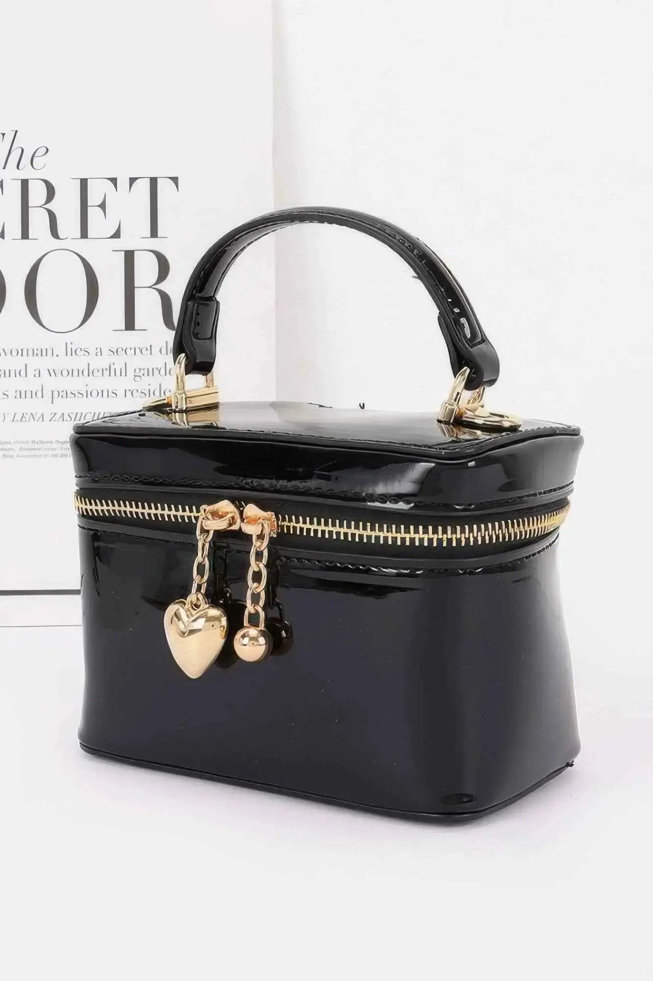 Patent Faux Leather Envelope Clutch - Mr Lou’s Place