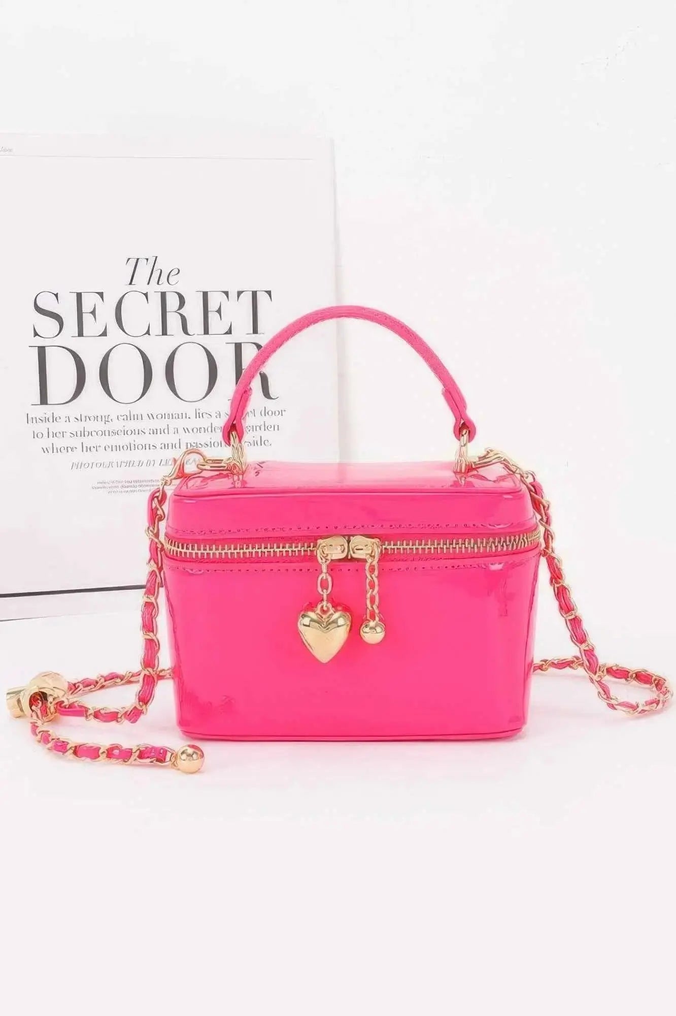 Patent Faux Leather Envelope Clutch - Mr Lou’s Place