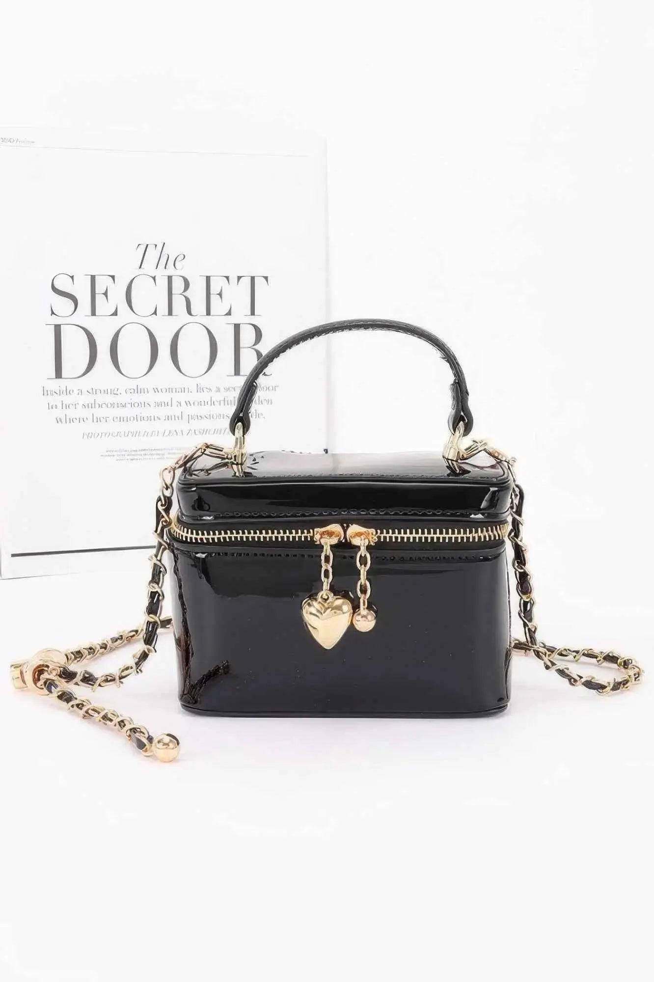 Patent Faux Leather Envelope Clutch - Mr Lou’s Place