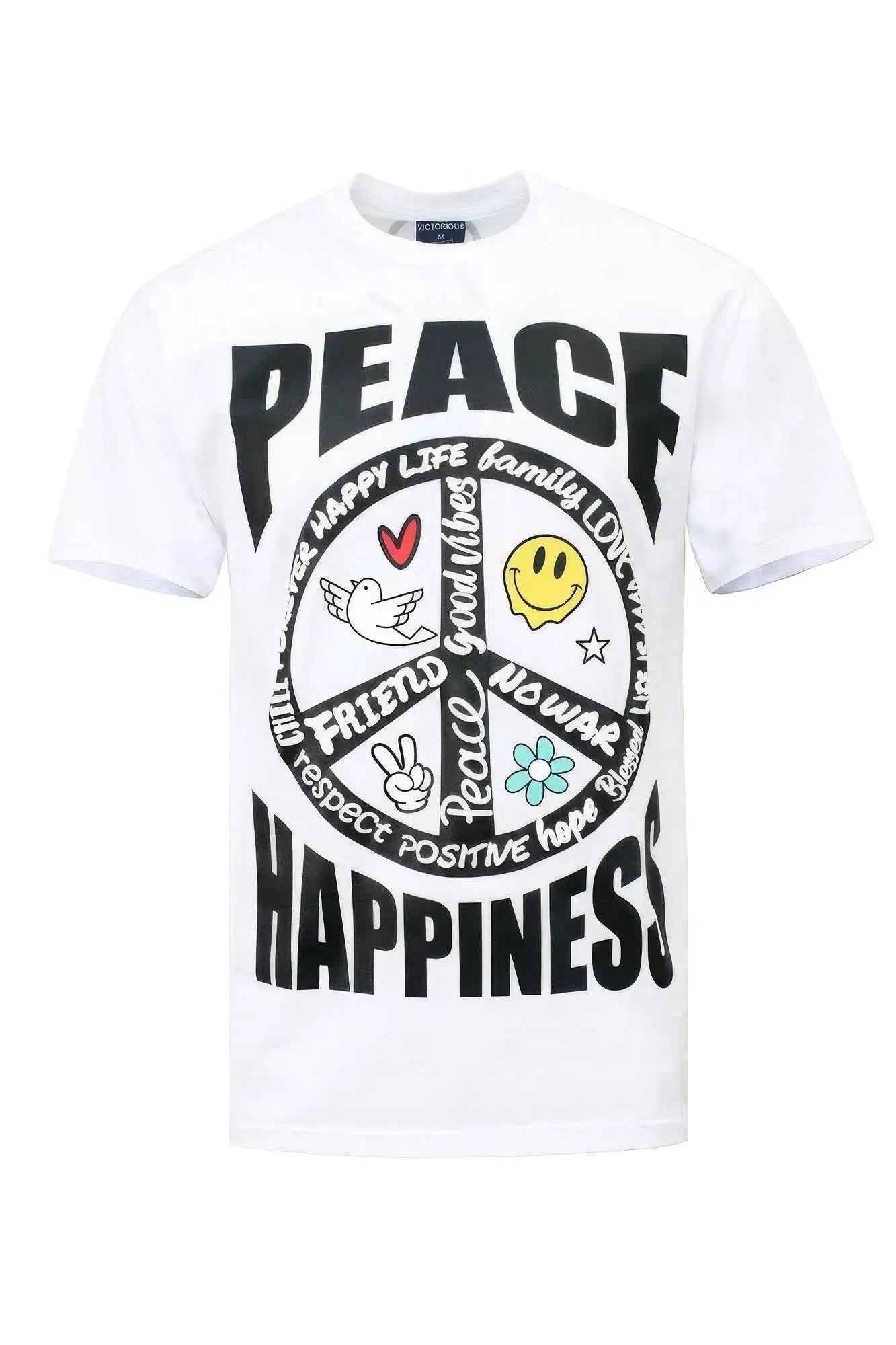 Peace Happiness T-shirts - Mr Lou’s Place