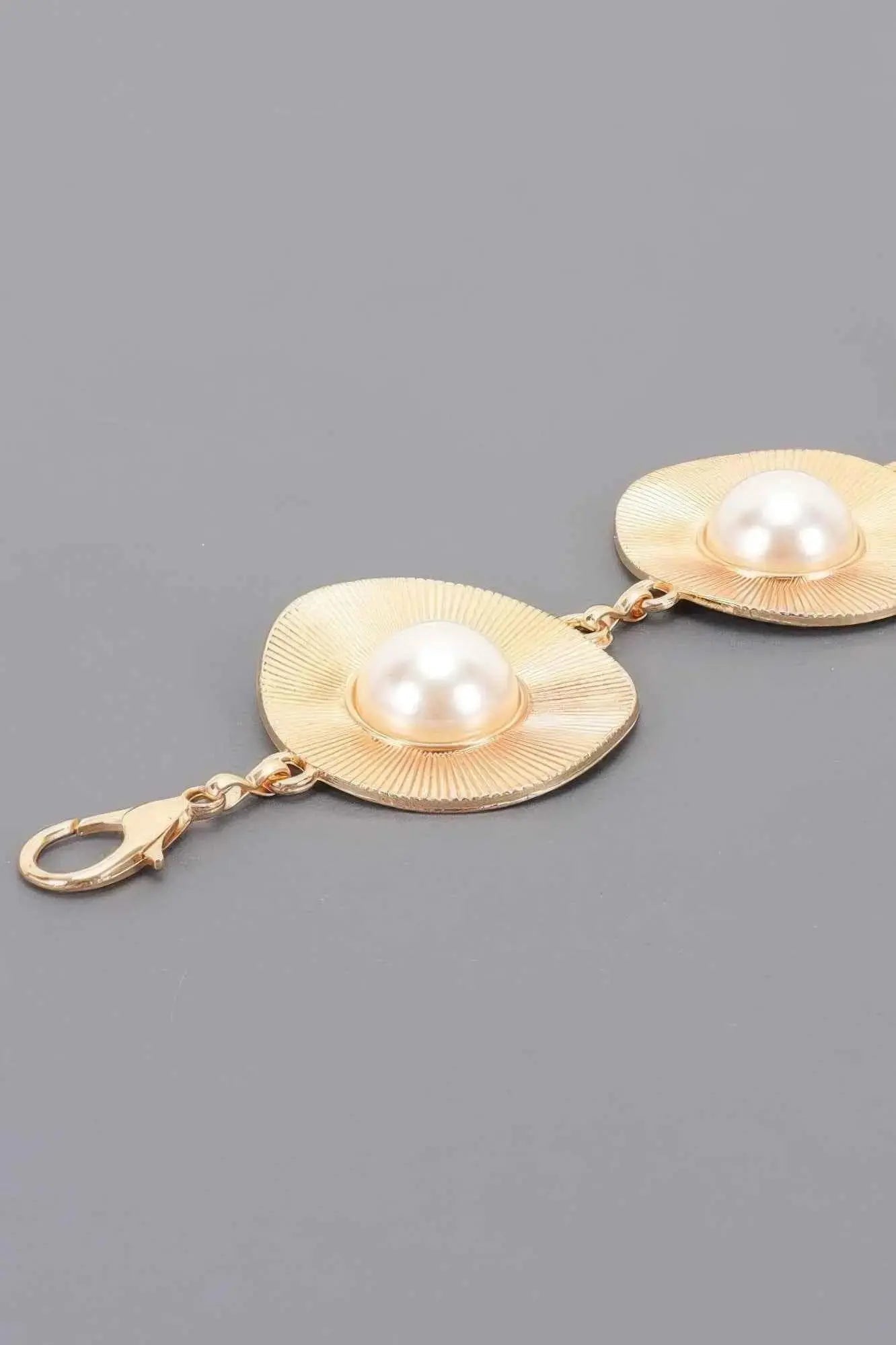 Pearl Accent Disc Chain Belt - Mr Lou’s Place