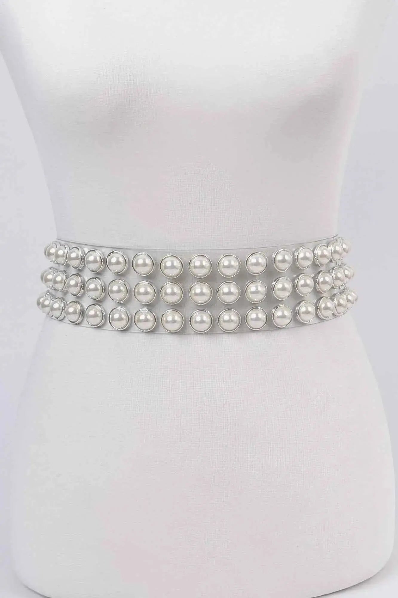 Pearl See Through Belt - Mr Lou’s Place