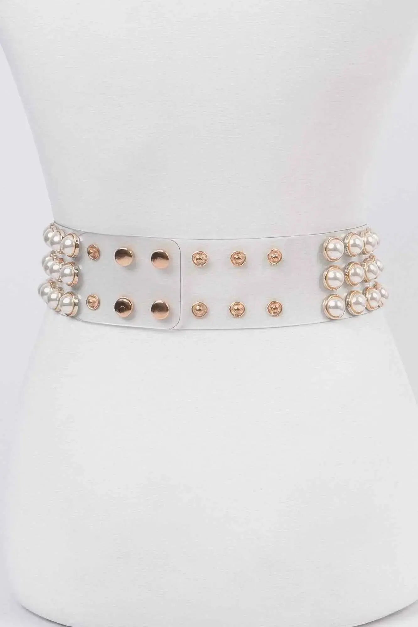 Pearl See Through Belt - Mr Lou’s Place