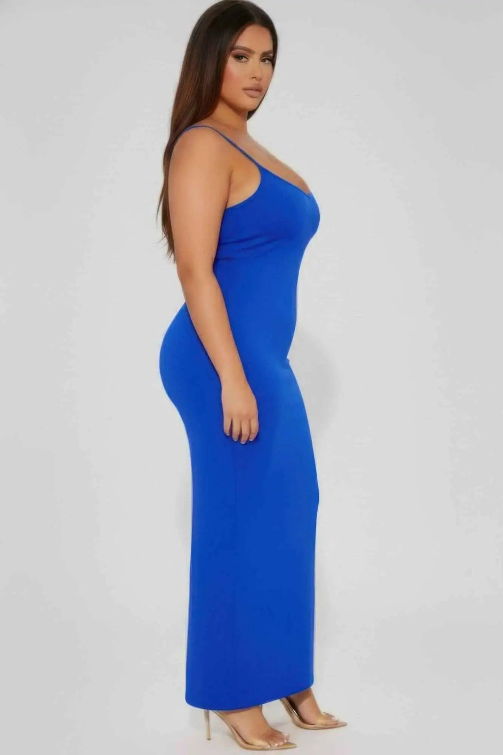 Plus Ribbed Mermaaid Hem Cami Dress - Mr Lou’s Place