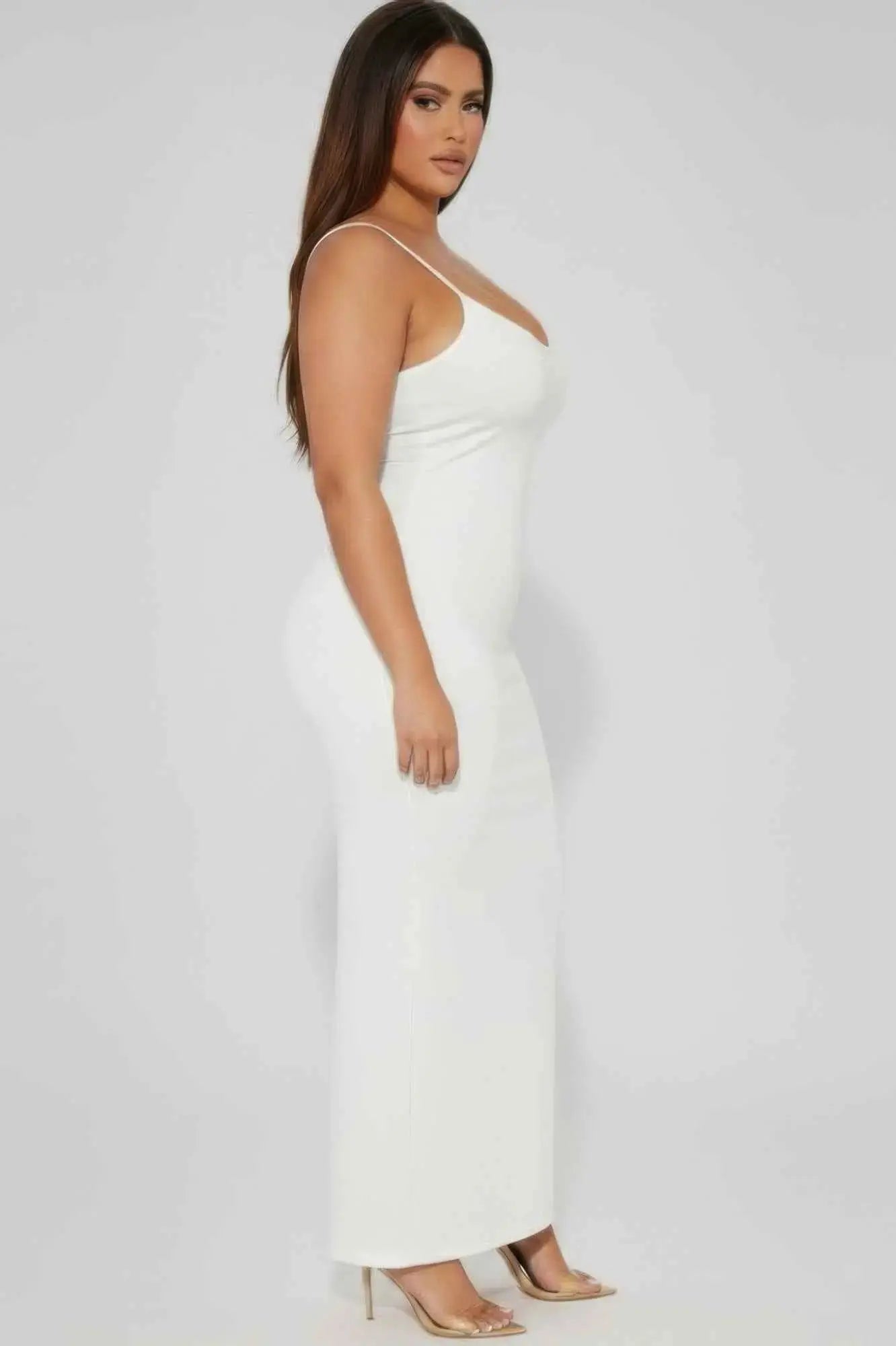 Plus Ribbed Mermaaid Hem Cami Dress - Mr Lou’s Place