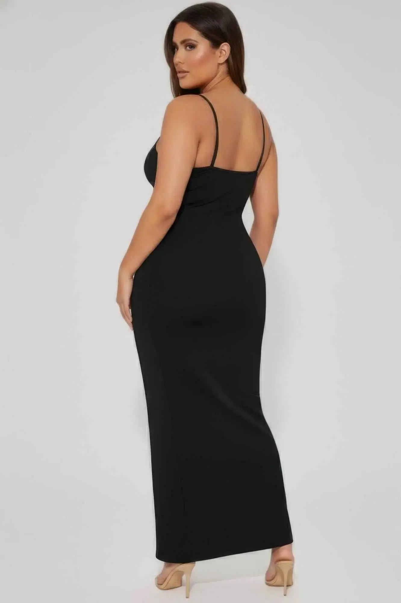 Plus Ribbed Mermaaid Hem Cami Dress - Mr Lou’s Place