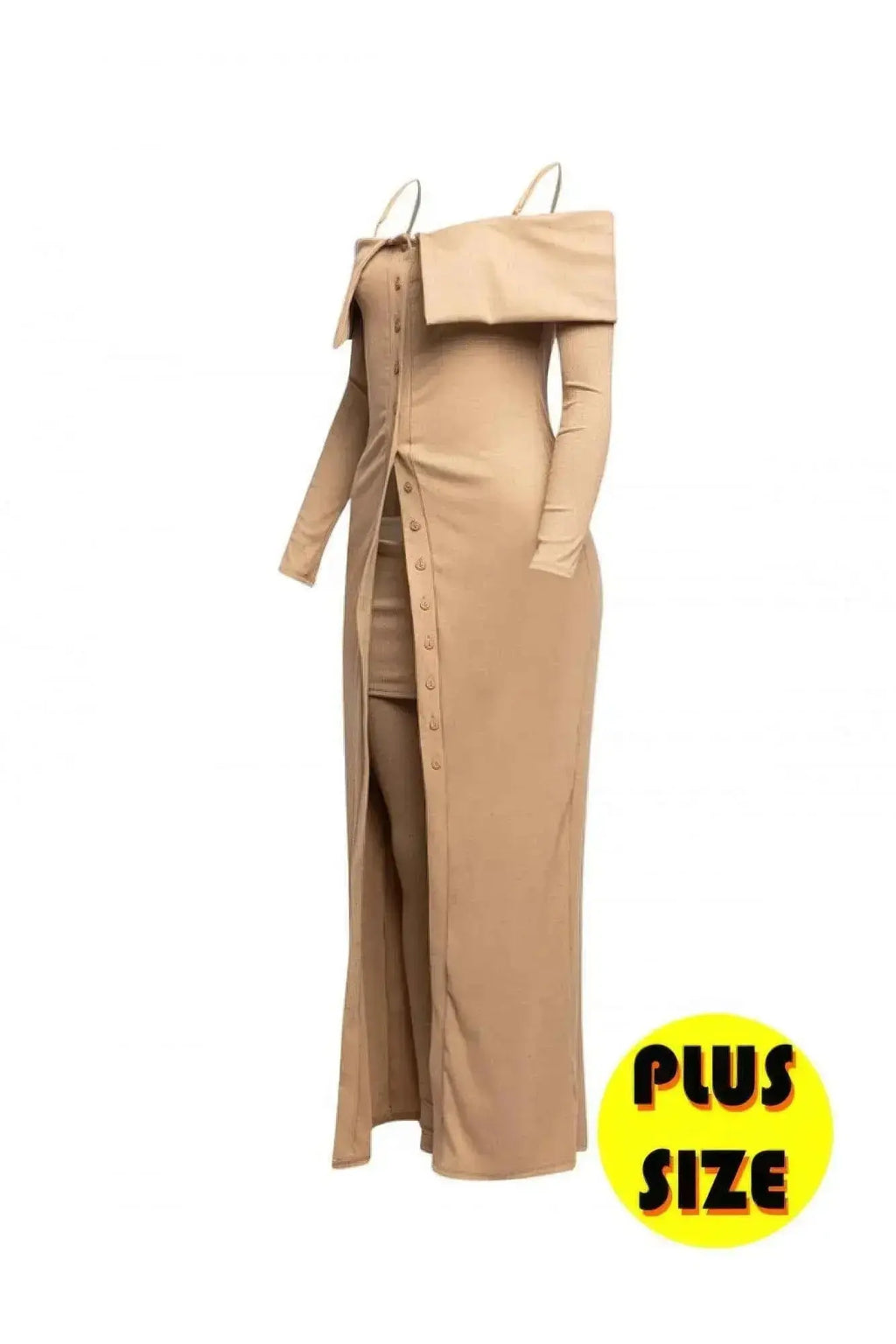 Plus Size Long Length Top & Skirt Leggings Set - Mr Lou’s Place