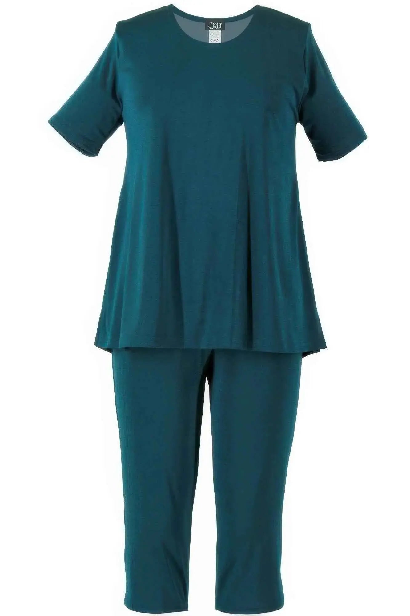 Plus Size Print Capri Pant Set - Mr Lou’s Place