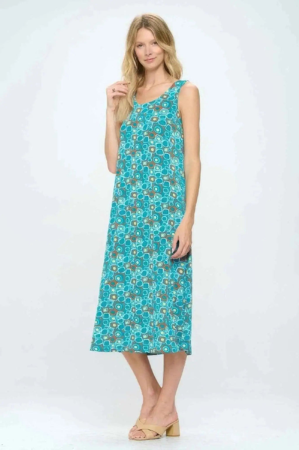 Plus Size Print Tank Maxi Dress - Mr Lou’s Place